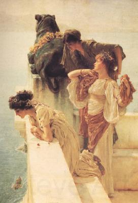 Alma-Tadema, Sir Lawrence A Colen of Vantage (nn03) Norge oil painting art